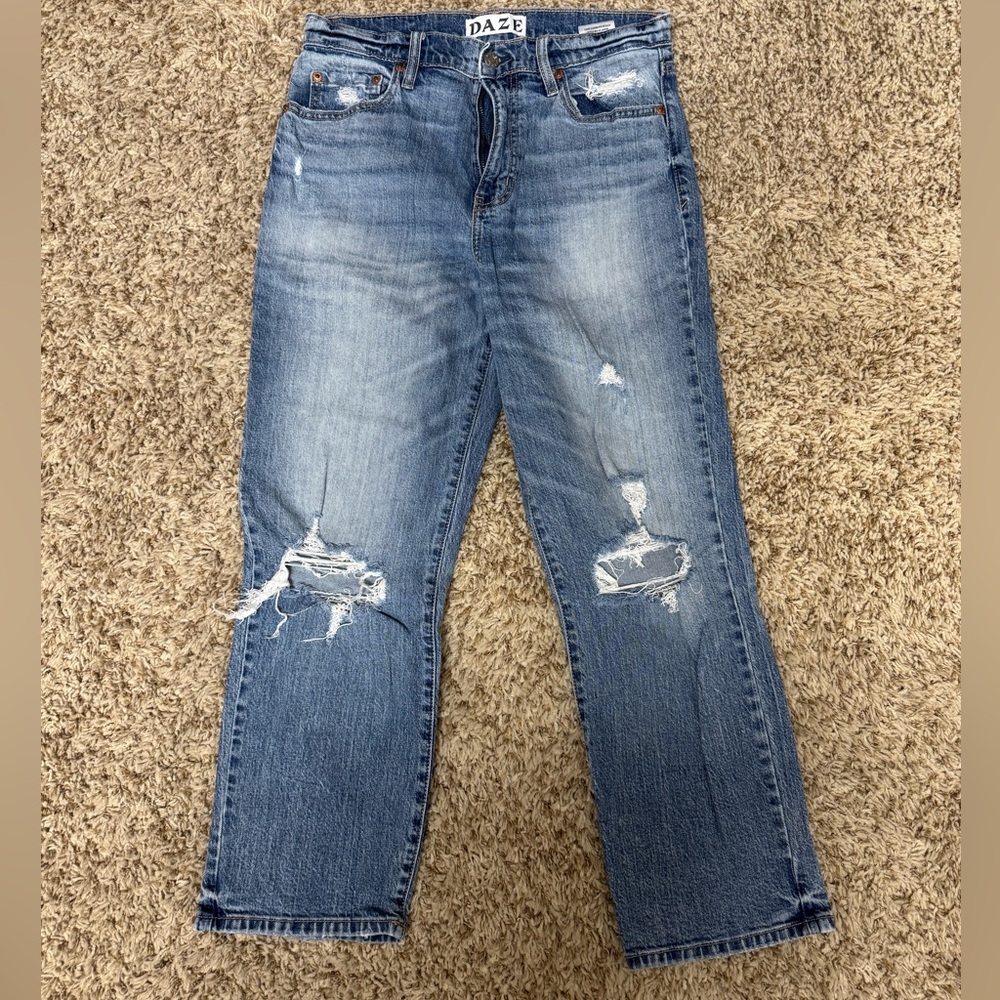Daze Women's High Rise Blue Jeans